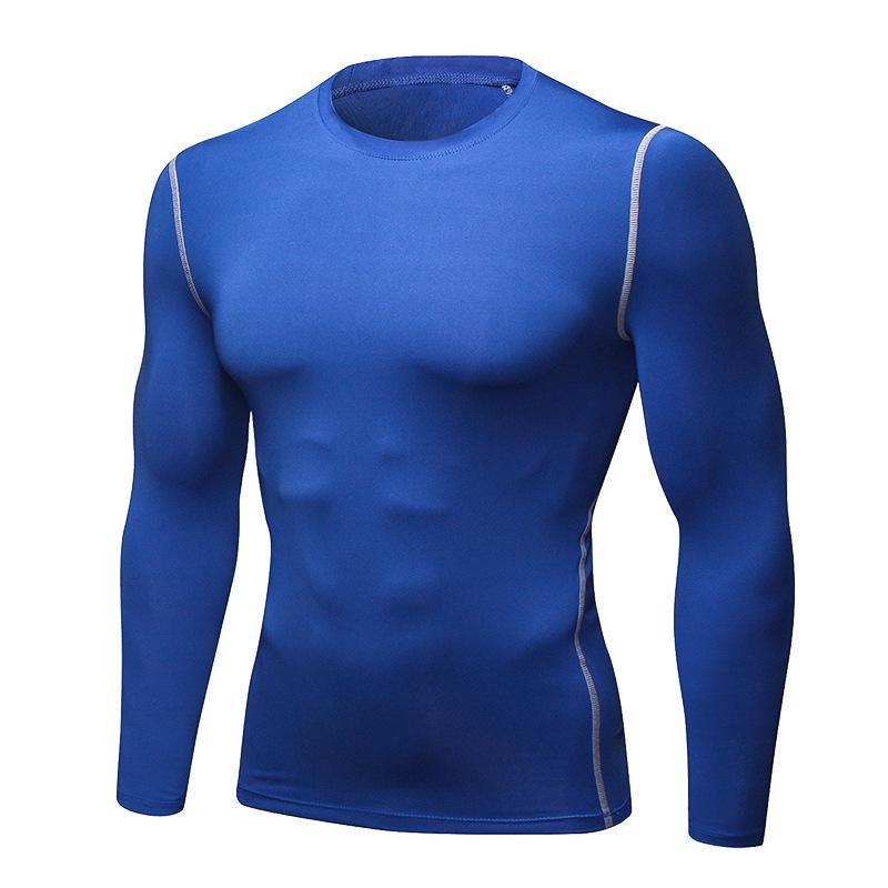 Men's Compression Shirt: High Elasticity, Quick-Drying, Breathable Long Sleeve for Sports, Fitness & Basketball 
