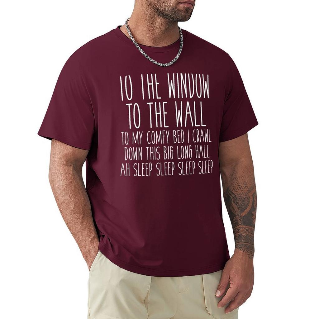 To My Comfy Bed I Crawl T-Shirt Oversizeds Vintage Sports Fans Men'S Clothing