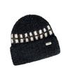 Plush Striped Knitted Hat for Women In Autumn and Winter New Korean Style Versatile Plus Velvet Thickened Warm Ear Protection Hat