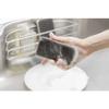 Seiei Monotone Sponge Set of 5 (74723) Kitchen Sponge for Oil Removal, Long-Lasting, Three-Layer, Slim, Non-Abrasive, Soft Type, 3 X 6.3 X 12 Cm