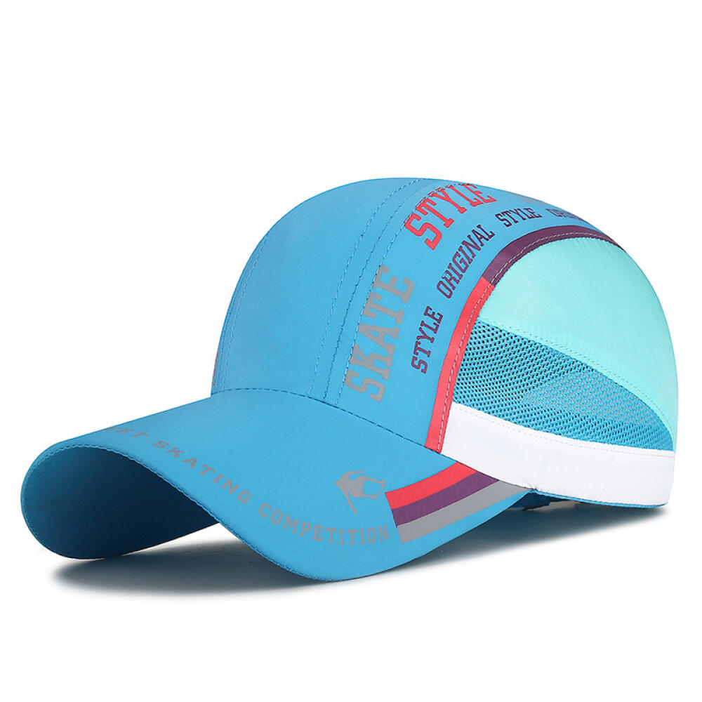 Unisex schnelltrocknende Mesh-Baseballkappe, Color-Block Sonnenschutz atmungsaktives Design, Für Outdoor Marathon Laufen Sport Tägliches Tragen