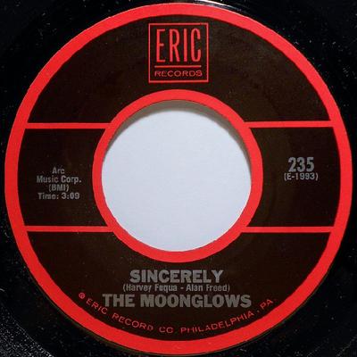 7inch Record MOONGLOWS / MOONGLOWS - Sincerely / Ten Commandments Of Lov 235 Eric Records US Rock Used