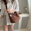 Cotton Corduroy Shoulder Bag for Women Large Capacity Crossbody Purse Jelly Style Daily Tote