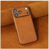 Retro Leather Magnetic Charging Case For iPhone 12 13 14 15 16 17 Pro Max Air 14 Plus Luxury Camera Protection Ultra Thin Cover