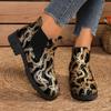 Fashion 2025 New Women Boots Comfortable Outdoor Shoes Chunky Heel Work Anti-slip Shoes for Women Casual Fashion Round Toe Ankle Boots