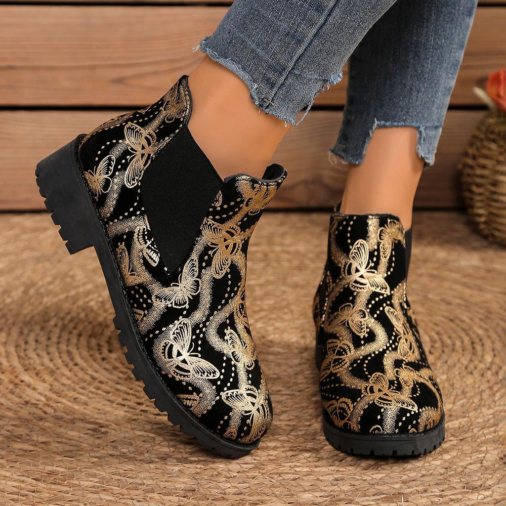 Fashion 2025 New Women Boots Comfortable Outdoor Shoes Chunky Heel Work Anti-slip Shoes for Women Casual Fashion Round Toe Ankle Boots