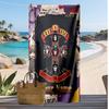 Asciugamano da Spiaggia Personalizzato Guns N’ Roses, Stampa il Tuo Nome Testo Asciugamano Leggero Assorbente per Nuoto Viaggio