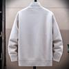 Mens Winter Sweater Thick Fleece Warm Cardigan Sweaters Casual Stand Collar Full Zip Cardigans Zip Pockets Solid Outwear