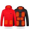 Men's Dual-Control USB Heated Cotton Coat with Nine-Zone Electric Heating