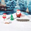 Creative Christmas Ornament Gift Bag with Reindeer, Snowman & Santa Claus Decorations for Micro Landscape Scenes