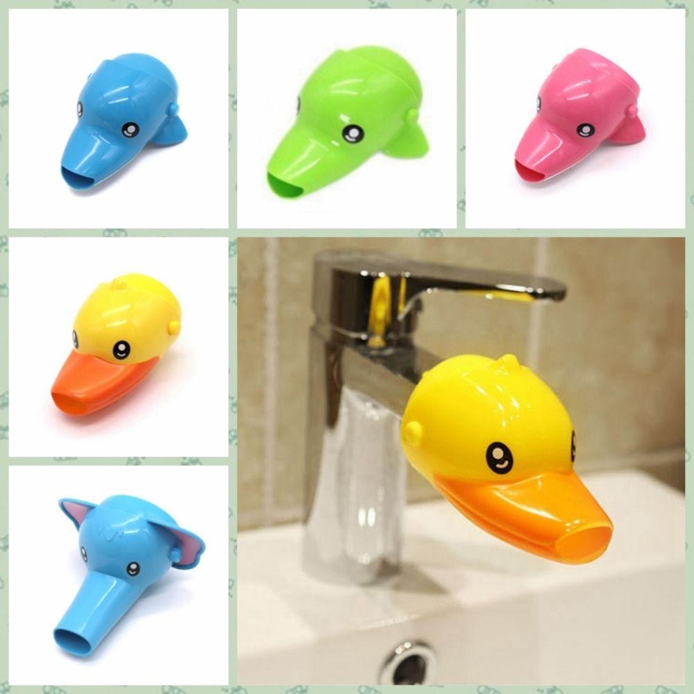 Splash-proof Cartoon Faucet Extender Silicone Baby Washing Helper   Kids Hand Washing