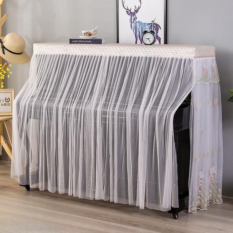 1piece New European Style Beautiful Piano Cover Modern Minimalist Piano Bench Cover Household Lace Dust Cover Cloth