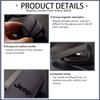 Car Magnetic Leather Eyeglass Holder Visor Sunglasses Clip Accessories For Jeep Compass Renegade Cherokee Wrangler JK Patriot AMP1