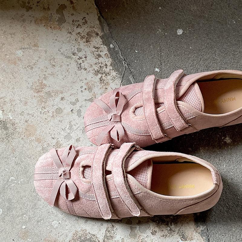 Fashion 2025 New Spring Mary Jane Cross Strap Flats Shoes Women Fashion Elegant Round Toe Ladies Comfort Soft Sole Ballerinas Shoes