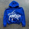 European and American Autumn and Winter Letter Foam Printed Retro Men's and Women's Hip-hop Loose Couple Hoodie