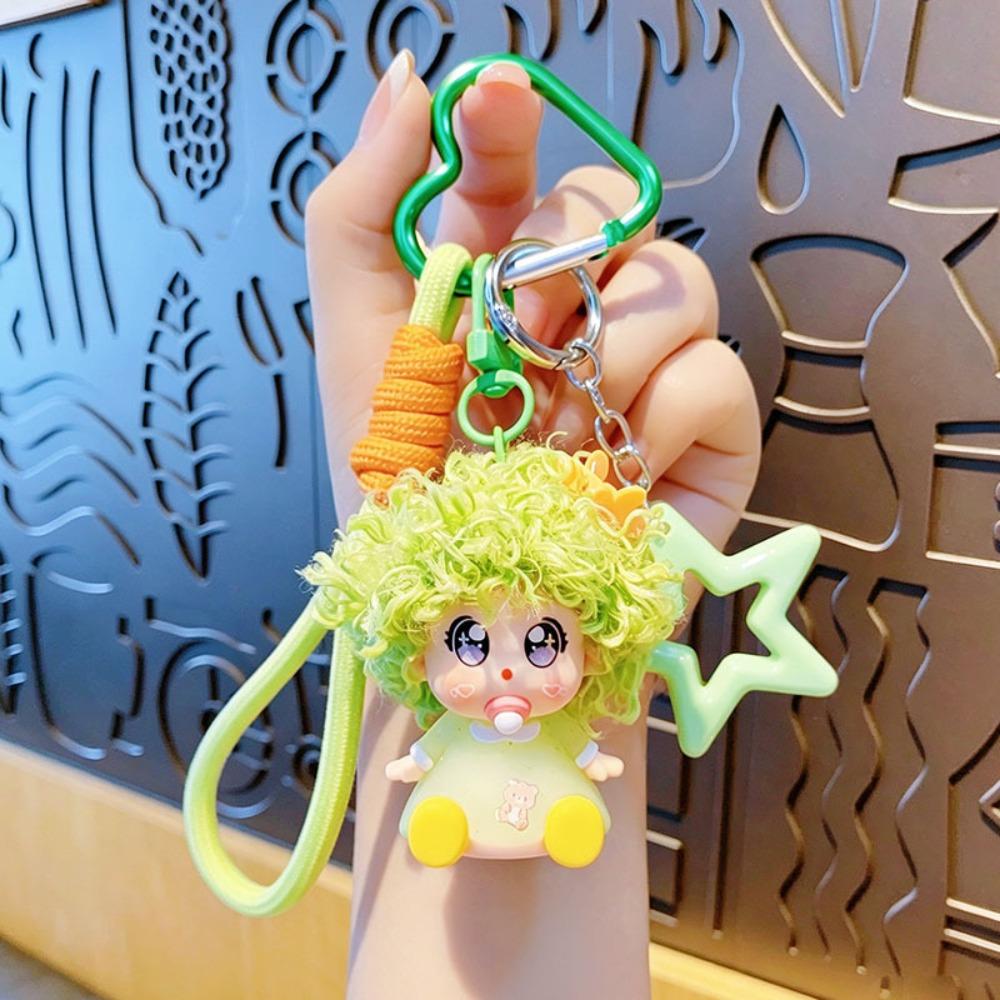 Smooth Burr-Free Surface Mini Lamb Figurine Stable Color Animal Key Ring Car Keys