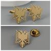 Double Headed Eagle Brooch Cufflinks Retro Versatile Men's Suit Coat Accessories