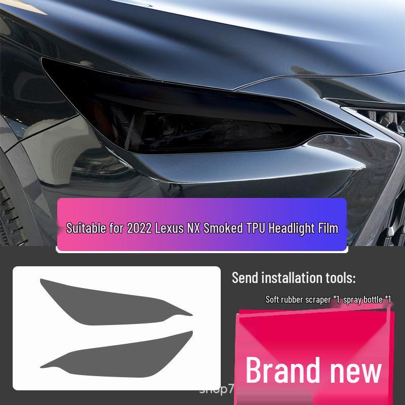 Transparent Smoked Protective Headlight Film for Lexus CT200, ES, RX, UX, IS, NX, LX