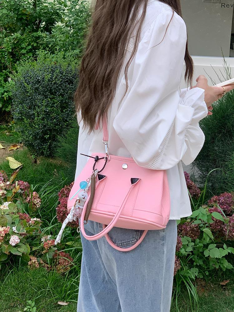 Korean Portable Bucket Bag Women's Spring 2025 New Trendy Fashion Small Tote Bag Super Popular Shoulder Messenger Bag