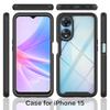 2 in 1 Hybrid Armor Shockproof Phone Case For OPPO A78 5G CPH2483 CPH2495 TPU Plastic Frame Transparent Acrylic Cover Fundas