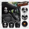 Halloweenový obojstranne potlačený poťah na opierku hlavy do auta - 2 kusy, Strašidelný dizajn pre auto