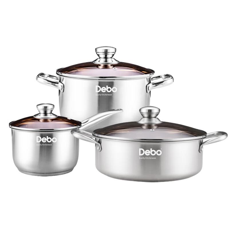 Debo Stockholm 5-teiliges Edelstahl Kochgeschirr-Set