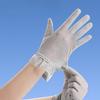 Spitzen-Sonnenhandschuhe für Damen im Sommer für Outdoor-Fahrten und Autofahren Eisseide Anti-Rutsch Dünner Stil Anti-UV Touchscreen Vollfinger