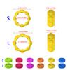 Children Sensory Activity Rings Calming Toy for Stress Relief and Anxiety Novelty Silicone Rings Gadget Textured