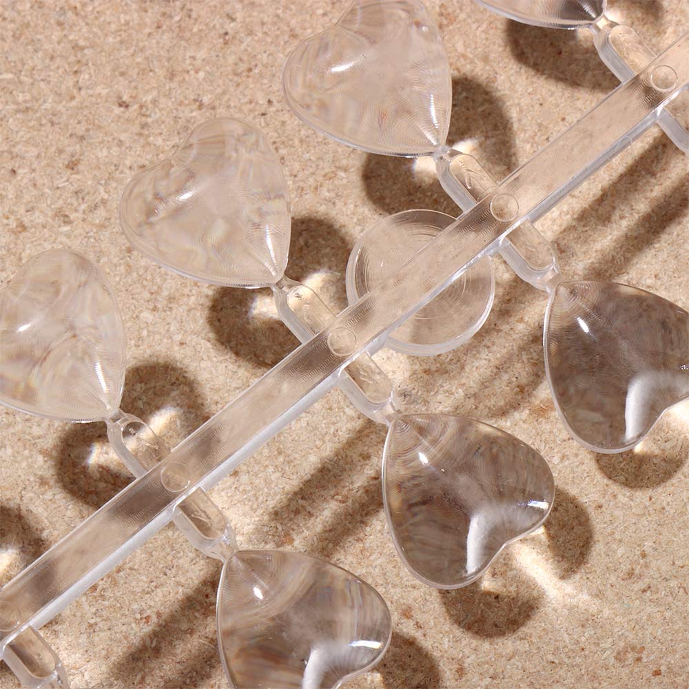 Acrylic Heart Shape Color Showing Shelf Nail Tools Clear Nail Color Card Nail Color Display
