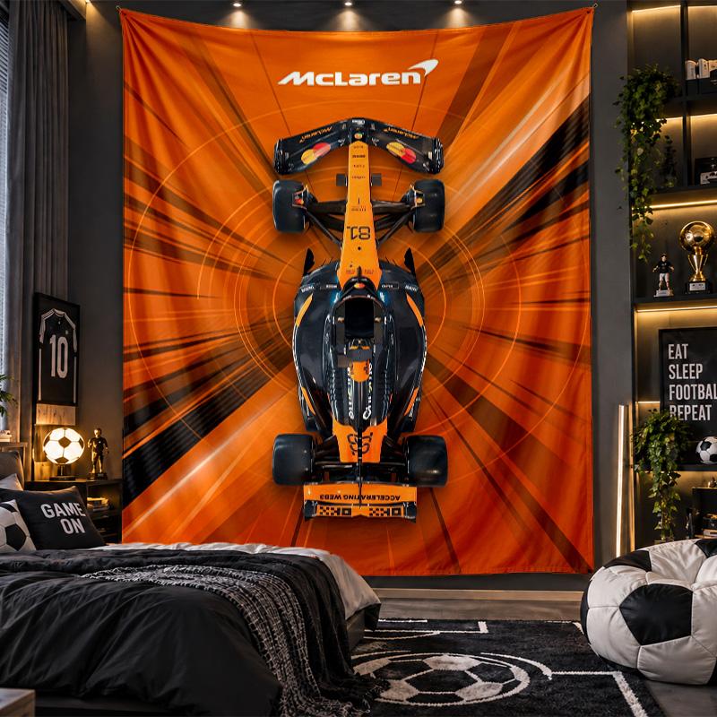 Wandbehang Wandteppich McLaren Druckstoff für Wohnzimmer Schlafzimmer Heimdekoration