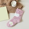 Comfortable Daily Wear Socks Coral Fleece for Women, Soft Thermal Crew with Non-Binding Anti Irritation Home Top, Fuzzy Sleep Cute Prints Autumn