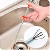 60CM Bendable Drain Clog Dredge Tools Flexible Grabber Claw Pick Up Reacher Water Sink Cleaning Hook Drain Clog Remover Tools