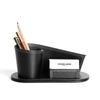 Multifunctional Leather Pen Holder Leather Stationery Storage Box  Desk Organization