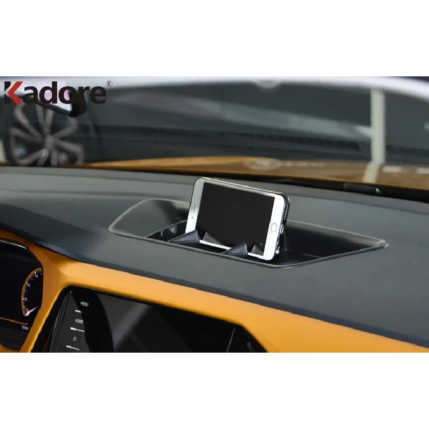 

For Volkswagen VW T-Cross Tcross 2018- Car Dashboard Storage Box Phone Holder Cover Trim Interior Accessories