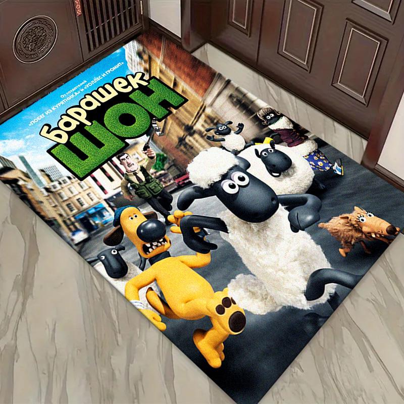 Shaun the Sheep Carpet Rug for Living Room Bedroom Home Sofa Decoration,Kids Play Non-slip Floor Mat