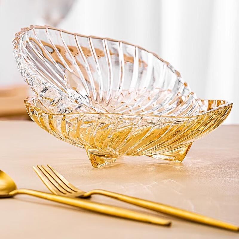 Flevance European Crystal Glass Fruit Plate
