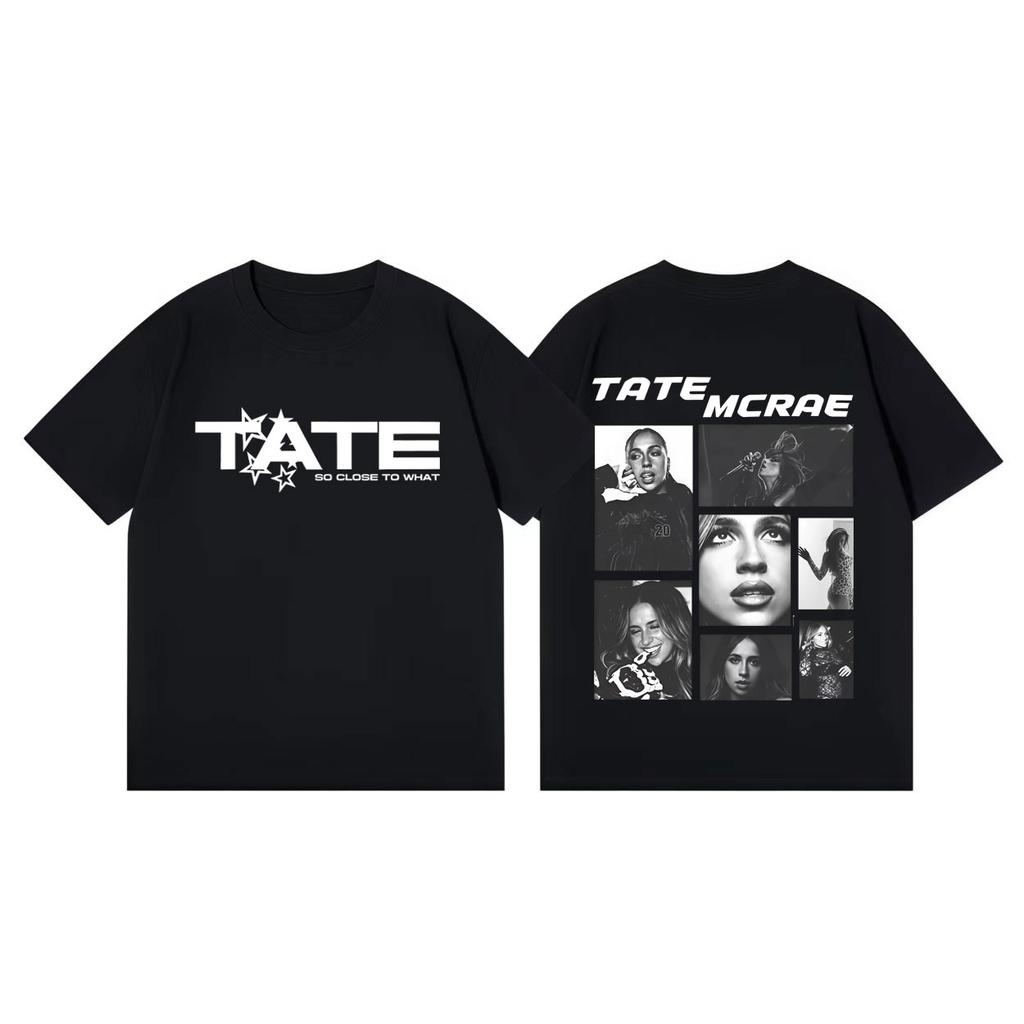 Tate Mcrae 2026 Concert Graphic T Shirts Men Women Fashion Vintage Short Sleeve Tshirt Summer Casual Cotton Tshirts Streetwear