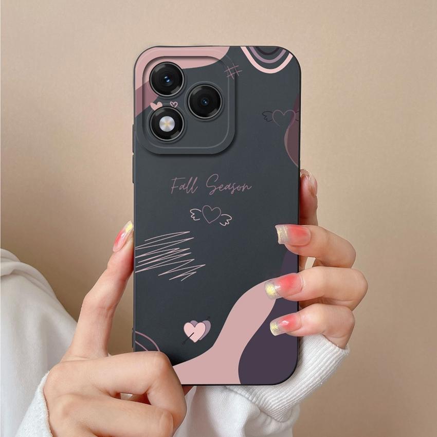 Para Huawei Honor 400 Lite X5b X6b X7c X8 X8c X9c X60 Capa de Celular Luxo Coração de Amor Silicone Macio Avançado À Prova de Choque Capa Protetora Para Capas Huawei