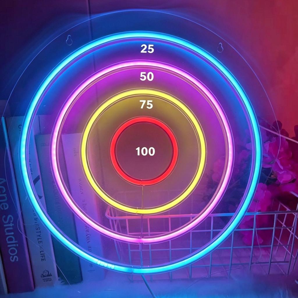 Neon-Spielkonsole Crown Bear Claw LED-Licht – Dekoratives Netz Promi-Stimmungslicht