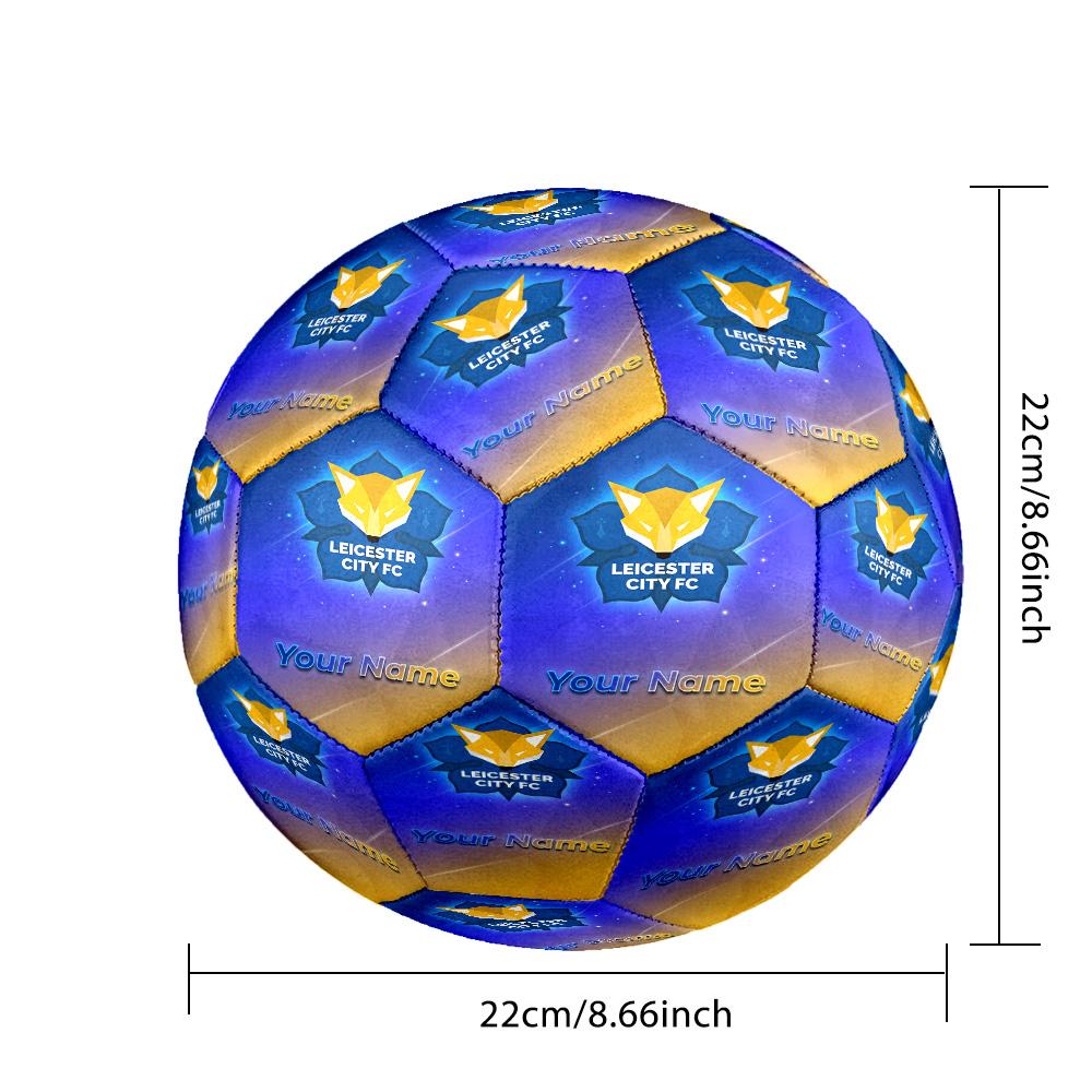 Leicester City Fashion Size 5 Football Wearproof Non‑Slip Soccer Ball For Sports Training Entertainment Use