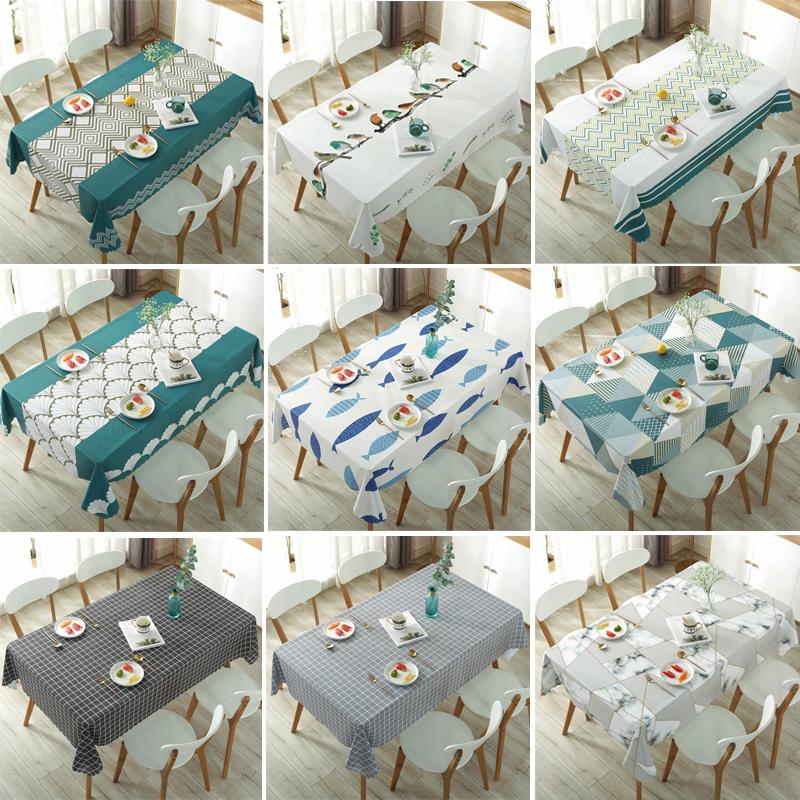 New Printe Rectangle Round Table Cloths Waterproof  Plastic PVC Oilproof Tablecloths Table Cover Home Decor Christmas Tablecloth