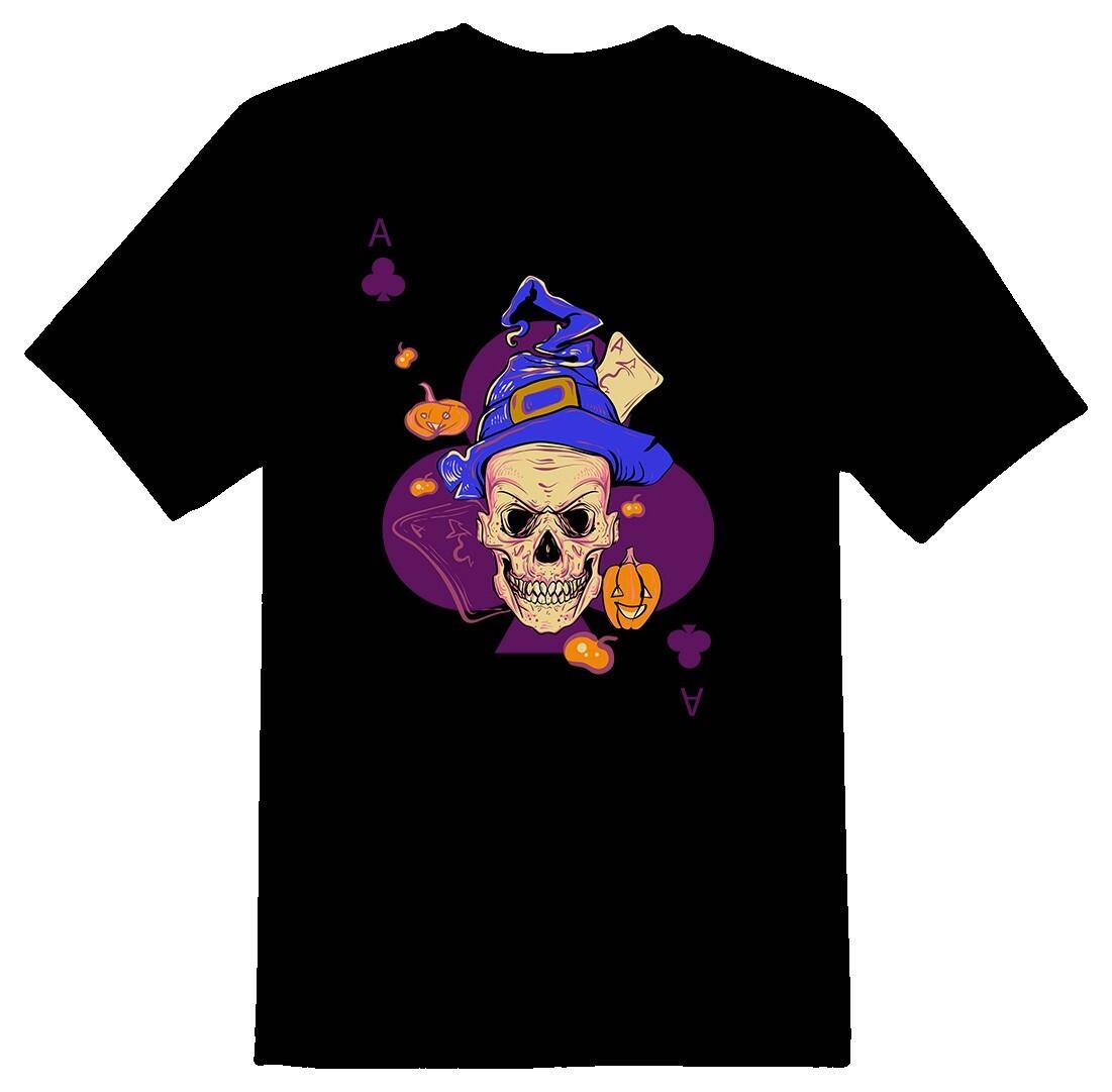 Ace of Clubs cards Black or white tee S разноцветный