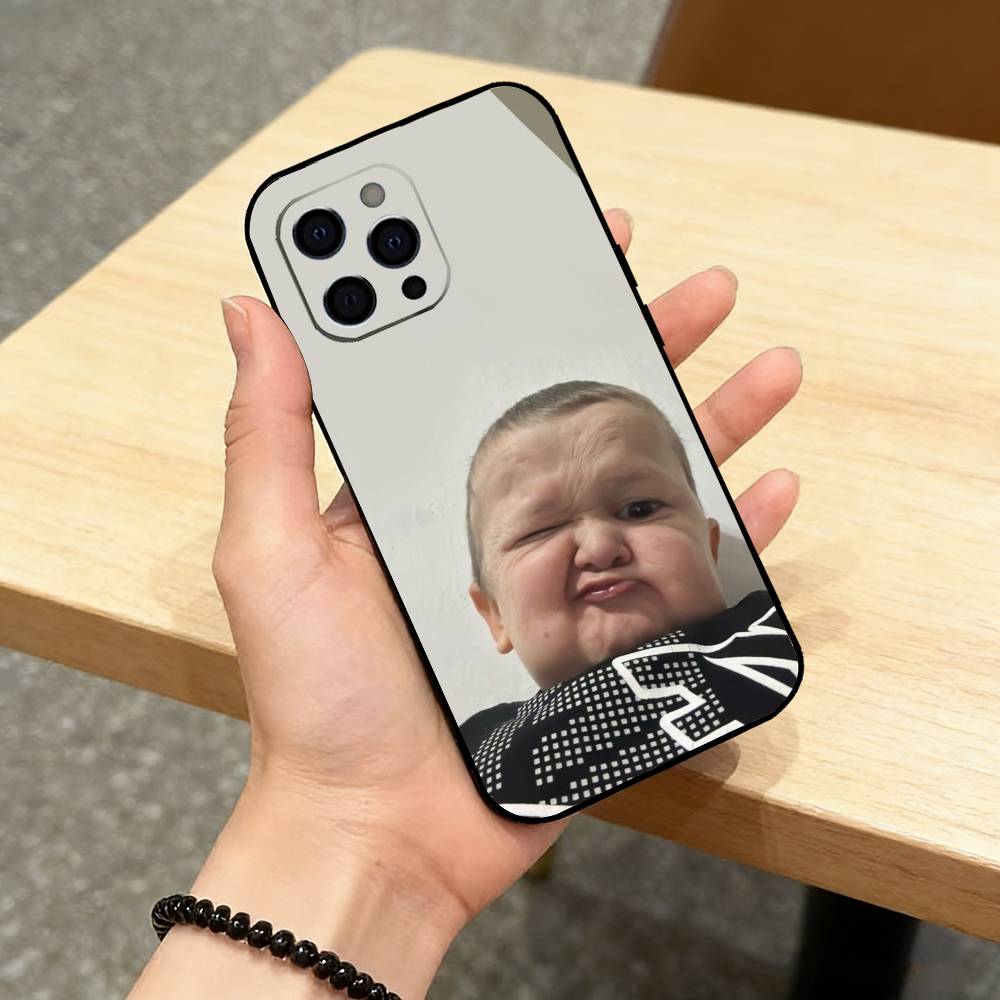 Funny Babaite Hasbulla Phone Case For iPhone 17,16,15,14,13,12,11 Plus,Pro Max,XS,Soft Silicone Black Cover