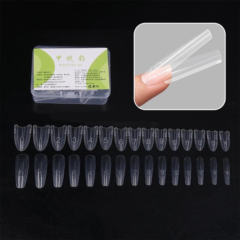 180pcs/3Box Sandwich Dual Nail Forms 15Size Quick Extensions-Dual Forms T-shaped Ellipse Manicure Forms Top Mold Bottom Mold