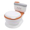 Potty Training Toilet Splash Guard Portable Toddler Potty Chair with Flushing Sound Tissue Dispenser for Baby Kids