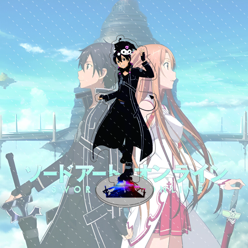 Anime Sword Art Online 15cm Acryl-Ständer Modell Action Schreibtischdekoration Sammlergeschenk