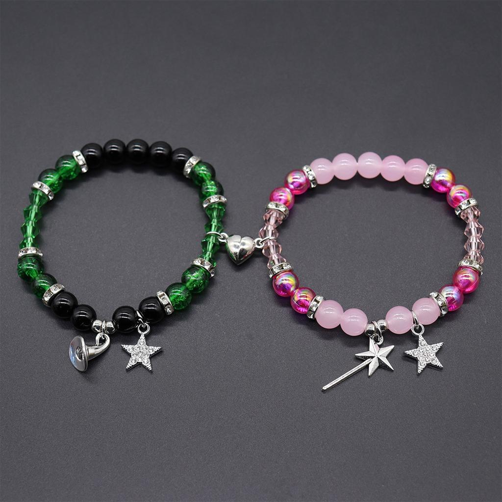 Music Bracelet, Friendship Couple Bracelet 2 Magnetic Bracelet Attractive Beaded Bracelet