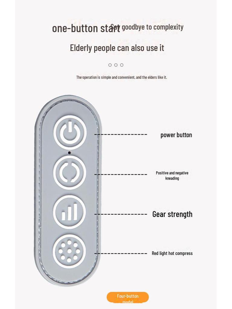 Multifunktionales Nacken- und Schultermassagegerät mit Wärme