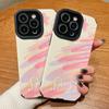 Vertical Leather Shell Colored Painting Printed Patterned Shockproof Soft Silicone Case with Camera Lens Full Protection for IPhone Samsung