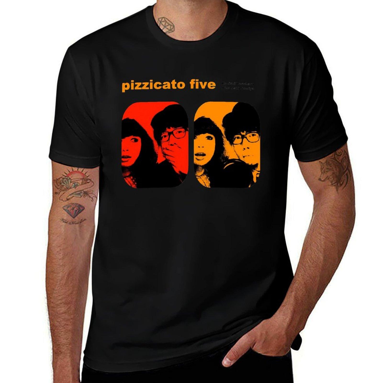 Pizzicato Five promotional T-Shirt T-shirts oversize sports fans anime t shirts t shirts for men cotton 4XL
